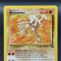 Hitmonlee - 22/62 Fossil - Pokemon TCG - 1999 LP / NM - Image 2