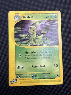 Bayleef 71/165 Uncommon Reverse Holo Expedition Base Set Pokemon LP - Image 1