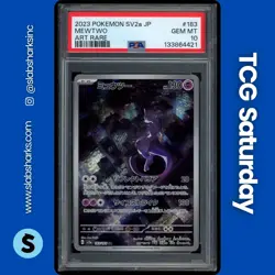 2023 POKEMON SCARLET & VIOLET POKEMON 151 JP #183/165 MEWTWO ART RARE PSA 10 - Image 1