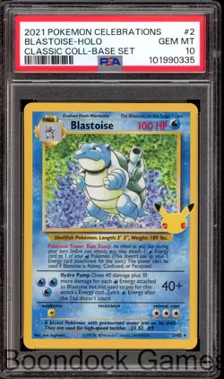Pokemon PSA 10 Blastoise 2 Celebrations Classic Collection - Image 1
