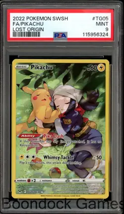Pokemon PSA 9 Pikachu TG05 Lost Origin - Image 1