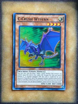 Yugioh C-Crush Wyvern SDKS-EN003 Super Rare LP - Image 1