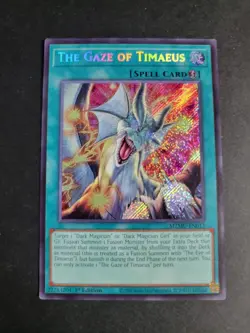 The Gaze of Timaeus MZMU-EN013 Secret Rare Yugioh Maze of Muertos - Image 1