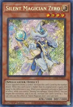 *** SILENT MAGICIAN ZERO *** 1ST EDITION SECRET RARE LEDE-EN003 YUGIOH! - Image 1