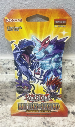 Yu-Gi-Oh Battles Of Legend Monster Mayhem Sleeved Booster Pack - Image 1