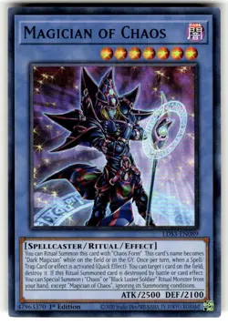 Magician of Chaos (Blue) - LDS3-EN089 - Ultra Rare - 1st Edition - NM - Yugioh! - Image 1
