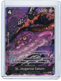 One Piece ~ St. Jaygarcia Saturn OP13-083 (Alt Art) Rare ~ Carrying on His Will - Image 3