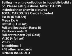 Pokemon TCG ENTIRE Collection Lot All NM PLEASE SEE DESC For Details On Cards - Image 2