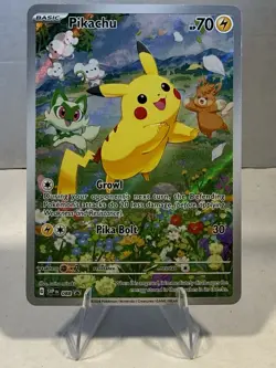 Pokemon Pikachu SVP EN 088 Scarlet & Violet Promo Full Art Holo Basic Card - Image 1