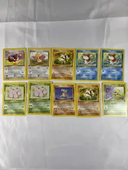 Pokemon Cards 1st Edition Lot Of 10 Cards Vintage Jungle Edition No Reserve - Image 1