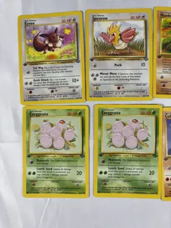 Pokemon Cards 1st Edition Lot Of 10 Cards Vintage Jungle Edition No Reserve - Image 2