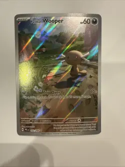 Paldean Wooper 102/094 PFL Illustration Rare Phantasmal Flames Pokemon Card NM - Image 1