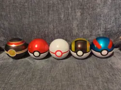Pokemon TCG PokeBall Tin Set of 5 EMPTY Tins (No Cards) - Image 1