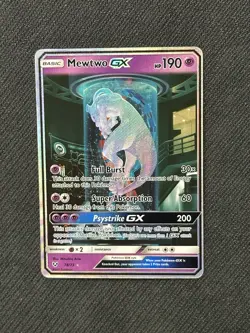 NM Mewtwo GX 78/73 Shining Legends Secret Rare Holo Pokemon Card - Image 1
