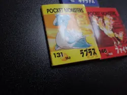 Pokemon 90's Tomy Batt Memo Battle Game Note Card Gyarados Lapras Moltres #6195 - Image 5