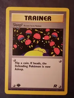 Pokemon Card Team Rocket 1st Edition Regular Finish Sleep! 79/82 - Image 4
