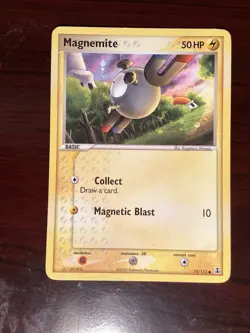 Pokemon EX Delta Species 74/113 Magnemite Card - Image 1