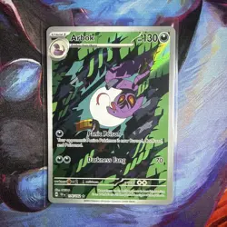 Pokemon TCG Arbok Card Temporal Forces Holo Illustration Rare Full Art 176/162 - Image 1