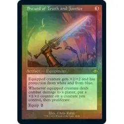 FOIL SWORD OF TRUTH AND JUSTICE (RETRO FRAME) (FOIL ETCHED) Modern Horizons MTG - Image 1