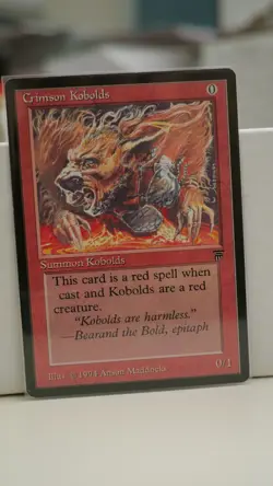 Crimson Kobolds - Legends (LEG) 1994 - MTG Magic the Gathering - Common - Image 1