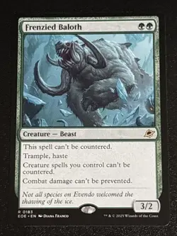 MTG Edge of Eternities Frenzied Baloth 0183 NM Rare - Image 1