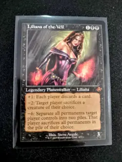 MTG Liliana of the Veil Retro Frame 475 Innistrad Remastered NM - Image 1