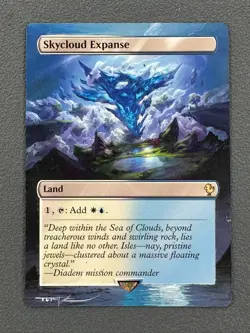 Skycloud Expanse MTG Final Fantasy Commander Hand Painted Full Altered Art Tentz - Image 1