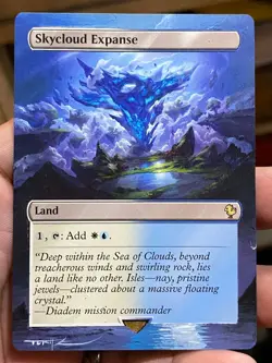 Skycloud Expanse MTG Final Fantasy Commander Hand Painted Full Altered Art Tentz - Image 2