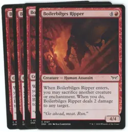 x4 Boilerbilges Ripper - 0127 - Duskmourn: House of Horror - MTG - Image 1