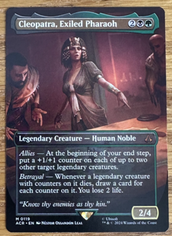MTG Assassin's Creed, Cleopatra, Exiled Pharaoh - Borderless - Image 1