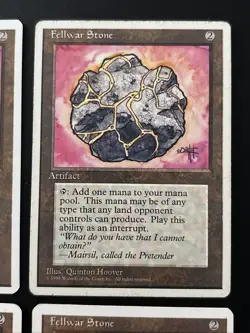 4x Fellwar Stone MTG Core Set 4th Edition Magic The Gathering LP - Image 3