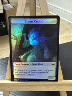 MTG *Spirit Cleric | Blood Foil Double Sided Token X1* (NM) Crimson Vow Magic - Image 1