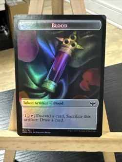 MTG *Spirit Cleric | Blood Foil Double Sided Token X1* (NM) Crimson Vow Magic - Image 2