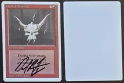 Signed MtG Magic Dan Frazier Artist Proof _ Revised _ ORCISH ORIFLAMME _ 1/100! - Image 1
