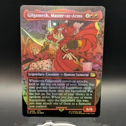 MTG🔥 Gilgamesh, Master-at-Arms ( FOIL Borderless ) Final Fantasy NEAR MINT🔥 - Image 2