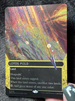 LOTUS FIELD #113 Borderless Galaxy Foil - Edge of Eternities - MTG Magic - Image 3