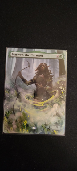 MTG ALTER: Marwyn, the Nurturer, by Lur Altered. Extension alter, foiling spray - Image 1