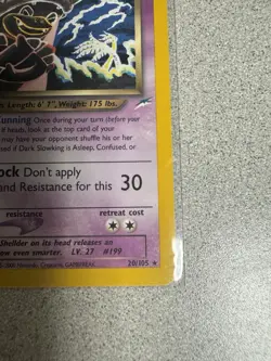 Dark Slowking 20/105 1st Edition Neo Destiny Rare Pokemon Card - Image 4