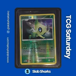 2007 POKEMON DIAMOND & PEARL MYSTERIOUS TREASURES #7/123 CELEBI REVERSE HOLO - Image 1