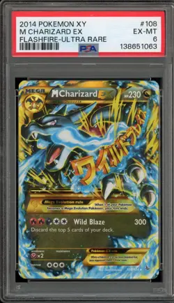 Pokemon M Charizard EX XY Flashfire Holo Ultra Rare #108 PSA 6 - Image 1