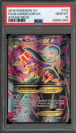 Pokemon M Gardevoir EX XY Steam Siege Full Art #112 PSA 10 Gem Mint - Image 1