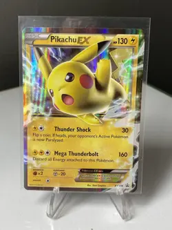 Pokemon TCG Pikachu EX XY174 Black Star Promo - Image 1