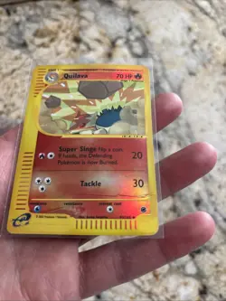 Pokemon TCG Quilava Reverse Holo Card 91/165 Expedition Base Set - HP - Image 2