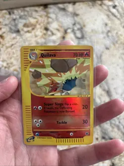 Pokemon TCG Quilava Reverse Holo Card 91/165 Expedition Base Set - HP - Image 4