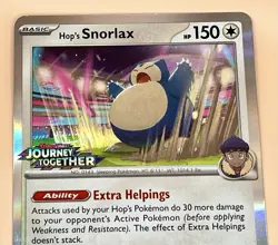 Hop’s Snorlax 184/SV-P – Scarlet & Violet Promo Stamped Holo - NM - 2025 Pokemon - Image 3