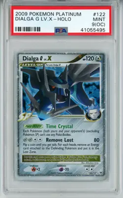 POKEMON PLATINUM DIALGA G LV X #122 ULTRA RARE HOLO PSA 9 (OC) MINT #41055495 - Image 1