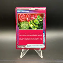 Pokemon TCG Unfair Stamp Scarlet & Violet-Twilight Masquerade 165/167 Holo - Image 1