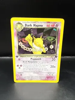 Pokemon Dark Hypno 9/82 1st Edition Team Rocket Holo Rare - Image 3