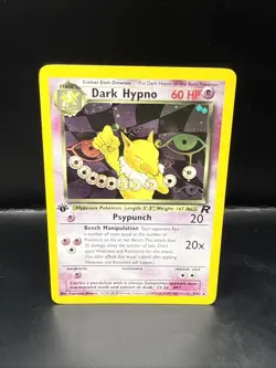 Pokemon Dark Hypno 9/82 1st Edition Team Rocket Holo Rare - Image 4