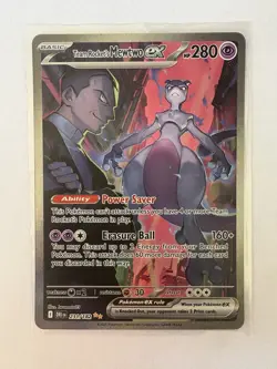 Pokemon TCG Team Rockets Mewtwo EX Special Illustration Destined Rivals - Image 1